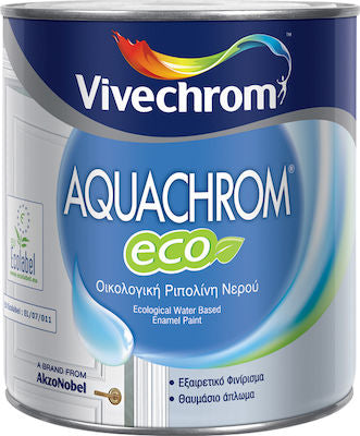 Ριπολίνη Νερού Aquachrom Eco 2.5lt Λευκό Γυαλιστερό