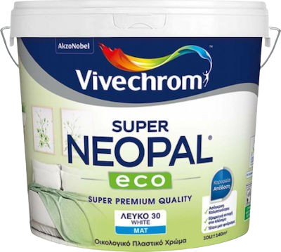 ΠΛΑΣΤΙΚΟ ΧΡΩΜΑ Super Neopal Eco 10Lt, ΛΕΥΚΟ
