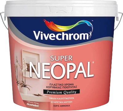 ΠΛΑΣΤΙΚΟ ΧΡΩΜΑ Super Neopal 10Lt, ΛΕΥΚΟ