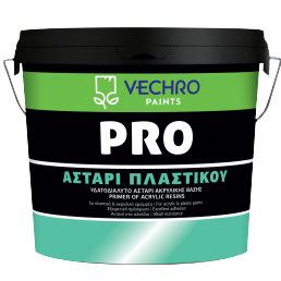 ΑΚΡΥΛΙΚΟ ΑΣΤΑΡΙ ΠΛΑΣΤΙΚΟΥ VECHRO PRO ΔΙΑΦΑΝΟ 10Lt