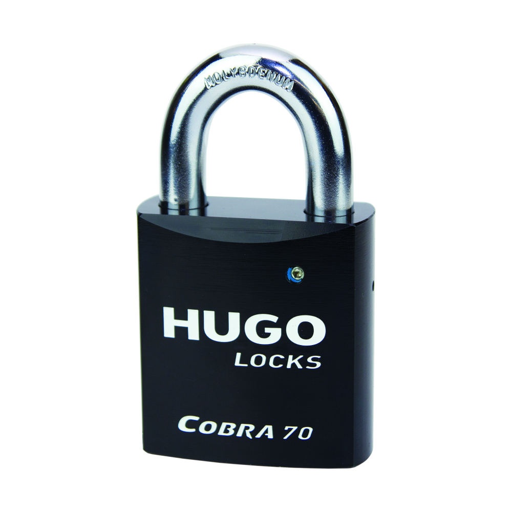 HUGO LOCKS SOLID STEEL PADLOCK WITH SECURITY NABEL