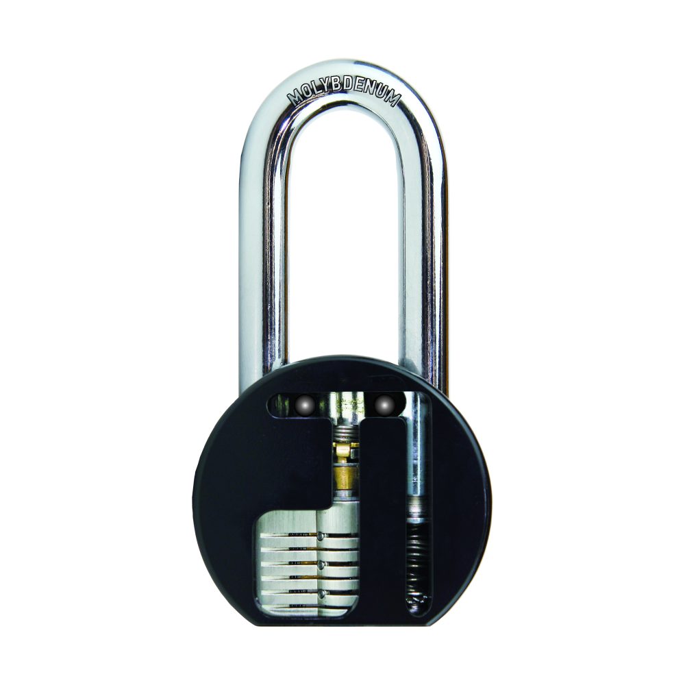 HUGO LOCKS LONG NECK STEEL PADLOCK WITH SECURITY NABEL