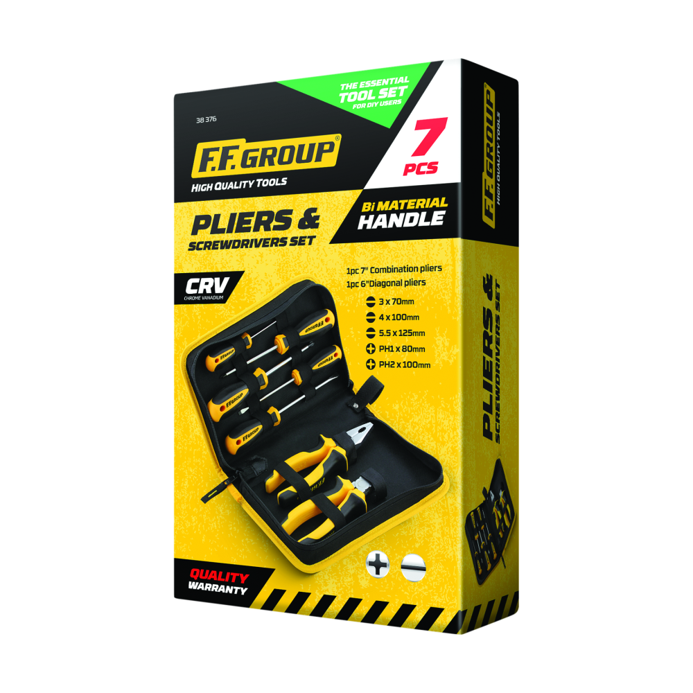 PLIERS AND SCREWDRIVERS SET (7PCS)