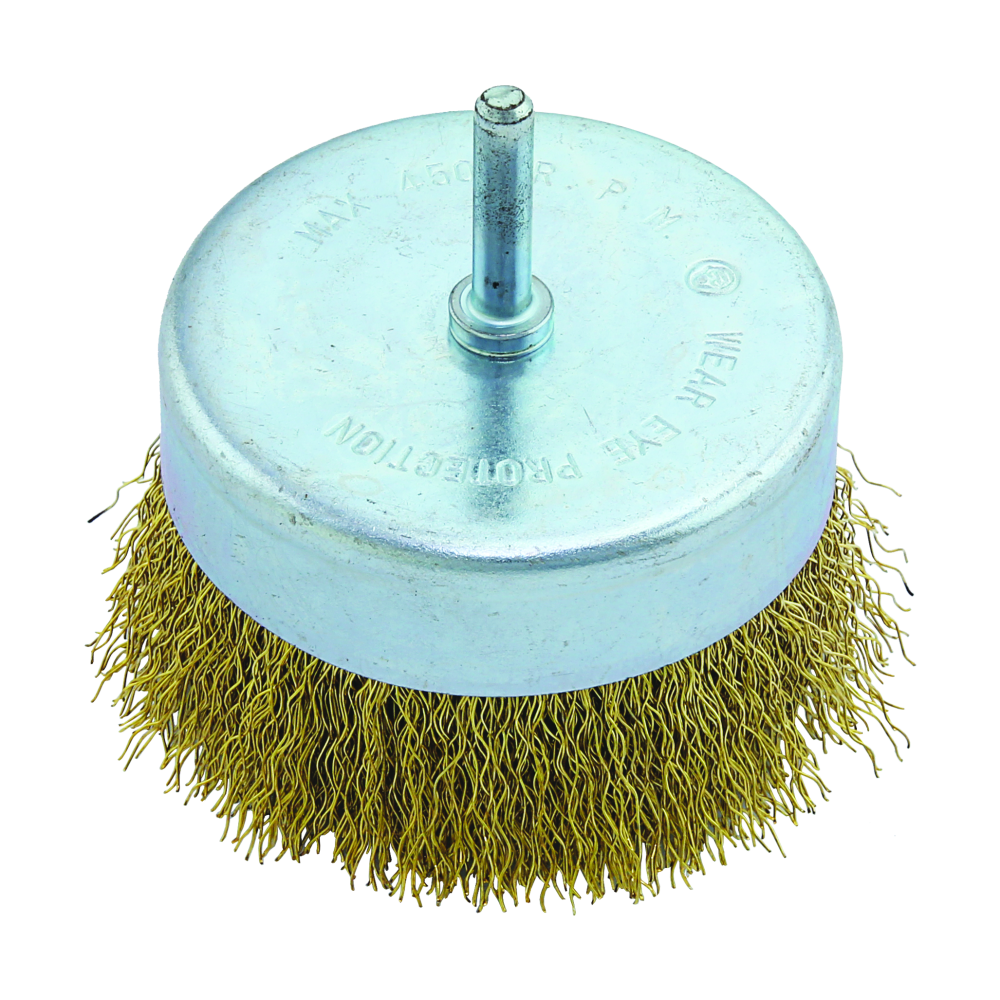 BELL DRILL WIRE BRUSH WITH SHAFT