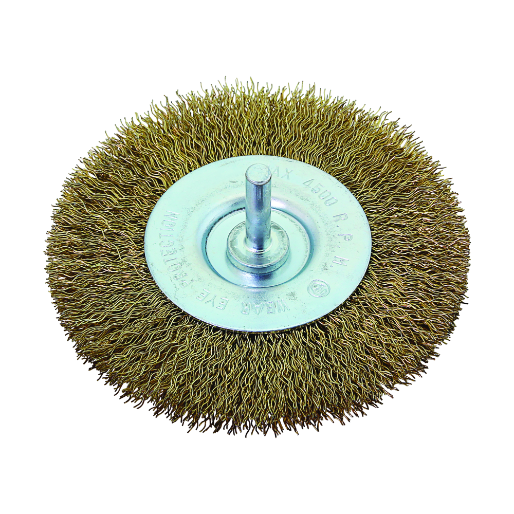 ROUND DRILL WIRE BRUSH WITH AXLE