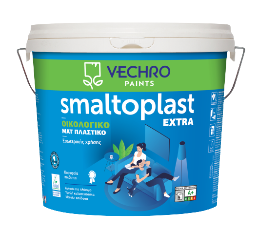 ΠΛΑΣΤΙΚΟ ΧΡΩΜΑ Smaltoplast Extra 10Lt, ΛΕΥΚΟ