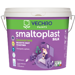ΠΛΑΣΤΙΚΟ ΧΡΩΜΑ Smaltoplast Silk 10Lt, ΛΕΥΚΟ