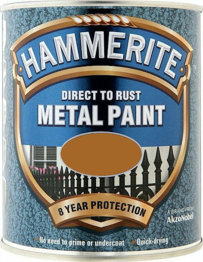 HAMMERITE direct to rust METALLIC COPPER 2.5Lt
