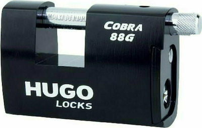Hugo Locks Cobra 88G Ατσάλινο Λουκέτο Τάκου με Κλειδί 88mm