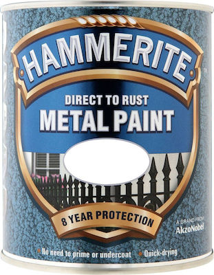 HAMMERITE direct to rust WHITE GLOSSY 0.75lt