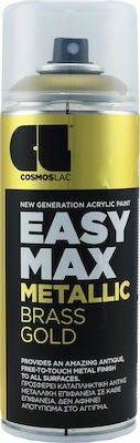 Spray Cosmos Lac Easy Max Metallic Brass Gold 400ml