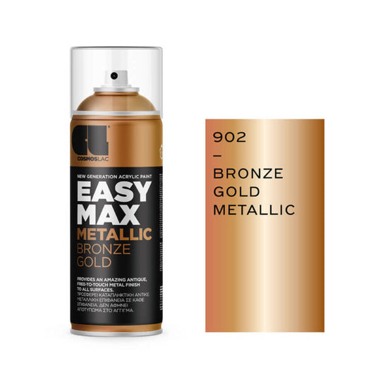 Cosmos Lac Spray Easy Max Metallic Bronze Gold 400ml