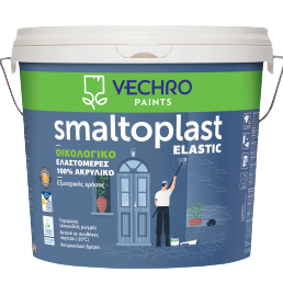 ΑΚΡΥΛΙΚΟ ΧΡΩΜΑ Smaltoplast Elastic 10Lt, ΛΕΥΚΟ